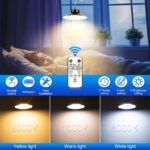 A.bigwhale Solar-Hängelampe mit Fernbedienung – 3 Lichtfarben & Timer für Außen & Innen – Bild 2