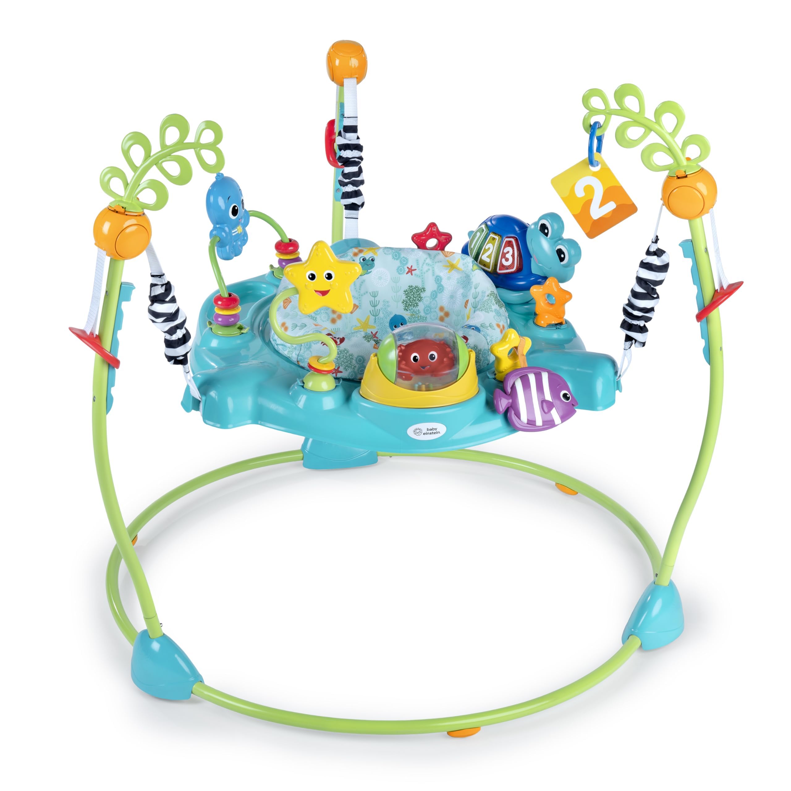 Baby Einstein Ocean Explorers Curiosity Cove – 2-in-1 Türhopser & Bodenspielzeug ab 6 Monaten