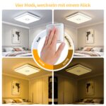 32 cm LED Deckenleuchte 24W Dimmbar mit APP – Smart Badezimmerlampe IP44 für alle Räume – Bild 2