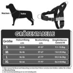 Eyein Hundegeschirr Grösse L mit Leine – Anti-Zug Brustgeschirr für grosse Hunde, reflektierend – Bild 2