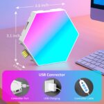Kangtaixin Hexagon LED Gaming Wandleuchte – 8er Set RGB Panels mit App & Musik-Sync – Bild 10