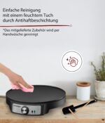 Cloer 6620 Crêpes-Maker 29 cm – Profi-Crêpesgerät mit Antihaftbeschichtung & Temperaturregelung – Bild 4