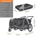 Tiggo DOGGYHUT® Premium Large 2in1 Fahrradanhänger & Hundebuggy – bis 35 kg – Bild 6