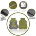 WUFANC Hunderegenmantel XL mit reflektierendem Design – wasserdichte Schutzjacke für alle Jahreszeiten – Bild 5