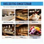 OUKANING Schneeflocken-Eisbereiter 60kg/Tag – Kommerzielle Eismaschine Edelstahl für Cafés – Bild 8