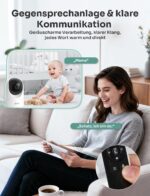 GHB Babyphone 7 Zoll 1080P IPS mit Infrarot-Nachtsicht – Sicherer Babymonitor für Eltern – Bild 8