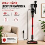 monmecd 4-in-1 Akku-Staubsauger mit HEPA-Filter – 49 Min Laufzeit für alle Böden – Bild 2