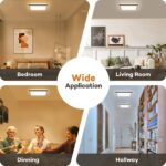 BLNAN LED Deckenleuchte 24W – 3 Farbtemperaturen 3000K-5000K für alle Räume – Bild 6