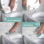 BENKSTEIN® Toilettendeckel Oval mit Softclose & Quick-Release – Antibakteriell bis 150 kg – Bild 4