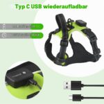 MASBRILL LED Hundegeschirr Grün S – Aufladbar & Reflektierend für sichere Nachtspaziergänge – Bild 7