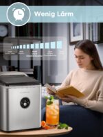 NORTHCLAN Eiswürfelmaschine 14kg – 9 Eiswürfel in 6 Min, leise & energieeffizient – Bild 9