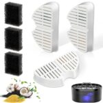 Nenozi Katzenbrunnen-Filter 6er Set – Dreifach-Filtration für sauberes Trinkwasser