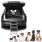 QWORK Klappbare Hundetreppe 64 cm mit 4 Stufen – Rutschfeste Einstiegshilfe bis 80 kg – Bild 3