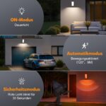 HANDSONIC LED Wandleuchte mit Bewegungsmelder – 10000 mAh Akku, Fernbedienung & 3 Farbtemperaturen – Bild 4