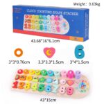 ANPEAC Holzpuzzle mit Lernuhr – 4-in-1 Montessori Lernspielzeug für Kinder ab 3 Jahren – Bild 6