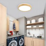 YYUTLUO LED Deckenleuchte Ø30 cm mit Eichenholz – 360° Naturweiß 4500K für Wohnraum & Büro – Bild 9