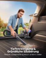 Powerffy Akku-Staubsauger 650W – 55kPa Saugkraft, 70 Min Laufzeit, kabellos mit Wandladestation – Bild 4
