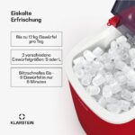 Klarstein Eiswürfelmaschine 12kg/24h – Vollautomatischer Ice Maker mit 2 Würfelgrößen – Bild 2