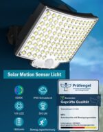MPJ 106 LED Solarleuchte mit Bewegungsmelder – IP65 Wandleuchte für Garten (2er Set) – Bild 4