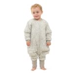 Mosebears Baby Schlafsack mit Beinen 18-36 Monate – Warm gefüttert mit abnehmbaren Ärmeln