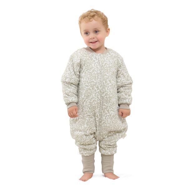 Mosebears Baby Schlafsack mit Beinen 18-36 Monate – Warm gefüttert mit abnehmbaren Ärmeln