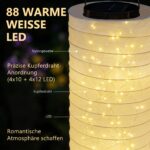iShabao Solar Laterne 96cm mit 88 LED – Wetterfeste Gartenleuchte für Aussen – Bild 2
