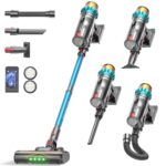 ElecKeys Akku Staubsauger Kabellos 50 kPa/600W – Anti-Tangle-Bürste & 70Min Laufzeit