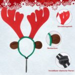 RANYPET Weihnachts-Geweih Stirnband Set für Hunde – Rentier-Kostüm Zubehör – Bild 4
