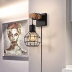 Vintage Wandleuchte Liyabber mit Dimmschalter – Industrial Retro Lampe E27 für Innen – Bild 3