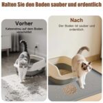 Pawinner Katzenstreu Matte 80x56cm Silikon – Wasserdicht & rutschfest für saubere Böden – Bild 5