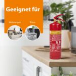 Smartwares 2L Schaumfeuerlöscher – Brandklasse A & B mit Wandhalterung – FEX-15226 – Bild 4