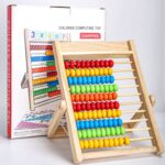 DYOUen Abakus 28 x 21 cm – Rechenschieber für Grundschüler mit Zählstäben & Zahlenkarten – Bild 8