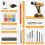 FADAKWALT 20V Akkuschrauber mit 30 Nm & 21+1 Drehmomentstufen – Profi-Set mit 60-tlg Zubehör – Bild 3