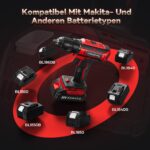 FAHEFANA 20V Akkuschrauber Set mit 2x 2000mAh Akkus – 42Nm Bohrschrauber für DIY & Reparatur – Bild 3