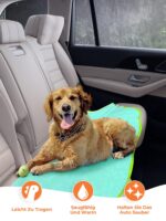 Bibykivn Hundebademantel M Mikrofaser – Schnelltrocknend mit verstellbarem Klettverschluss – Bild 3