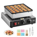 VEVOR Mini-Pfannkuchenmacher 25er – Elektrisches Waffeleisen mit Antihaftbeschichtung für Zuhause & Gastronomie