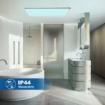 ONDTA LED Deckenleuchte 58x20cm – RGB & 4000K Dimmbar mit Fernbedienung & Timer – Bild 4