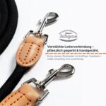 LeileiPaws 3 m Verstellbare Multifunktions-Hundeleine aus Nylon & Leder – Führleine für alle Hunderassen – Bild 6