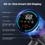 Circlio Akku Staubsauger 600W 58000Pa – Kabelloses Reinigungssystem mit Smart Display – Bild 4