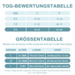 Mosebears Baby Schlafsack mit Füssen 2.5 Tog – Atmungsaktive Baumwolle für 6-18 Monate – Bild 7