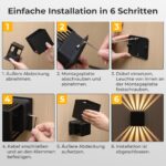 JVURICE LED Wandleuchte IP67 12W – Aluminium Up-Down für Innen & Aussen – Bild 7