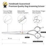 Dream Reach Profi-Fellschere 7 Zoll gebogen – 440C Edelstahl Hundeschere für professionelle Haustierpflege – Bild 4