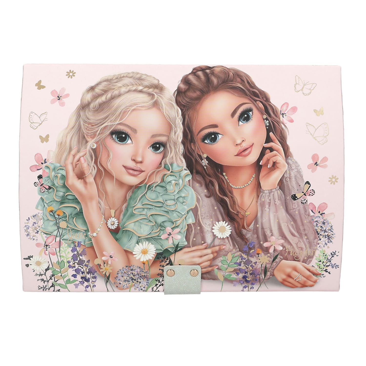 Depesche TOPModel Summer Feeling Schmuckkästchen Rosa – Schmuckbox mit Code, Sound & Spiegel