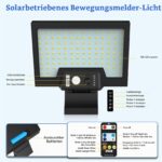 JESLED Solarleuchte 108 LEDs mit Bewegungsmelder & 3 Farbtemperaturen – IP65 Aussenleuchte – Bild 7