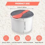 mumisuto 2L Mikrowellen-Reiskocher mit Dampfkorb & Reislöffel – BPA-frei – Bild 3