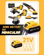 Maxcular Akku Bohrhammer 21V 4-in-1 SDS-Plus – 2,0J Schlagkraft für Profis – Bild 7