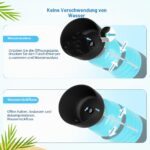 Pecute 3-in-1 Trinkflasche für Hunde – Wasser, Schale & Futter in einem mit Karabiner – Bild 5