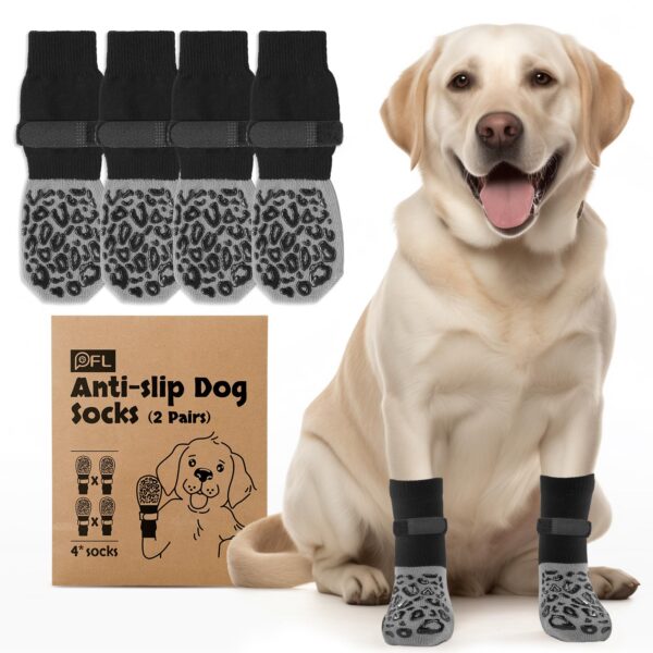 PICK FOR LIFE Hundesocken Anti-Rutsch M mit Klettverschluss – Pfotenschutz für Hartholzboden
