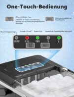 Vpcok Direct Eiswürfelmaschine – 9 Eiswürfel in 6-8 Minuten, kompakt & leise – Bild 2