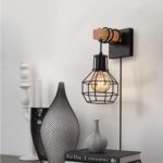 Vintage Wandleuchte Liyabber mit Dimmschalter – Industrial Retro Lampe E27 für Innen – Bild 4